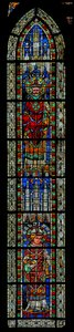 Finestra w207 raffigurante San Garonius e San Vittore da French School
