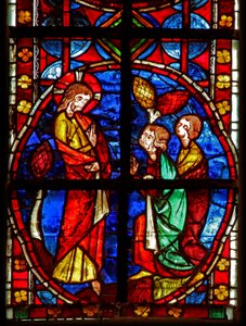 Finestra w210 raffigurante la chiamata di San Giacomo e San Giovanni