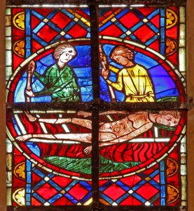 Finestra w211 raffigurante il martirio di San Vincenzo da French School