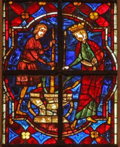 Scena dalla leggenda di San Giovanni: il santo e il miracolo dei gioielli schiacciati da French School