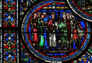 San Tommaso Becket con Enrico II e Luigi VII da French School