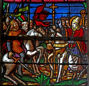 San Alpin impedisce ad Attila di saccheggiare Chalons