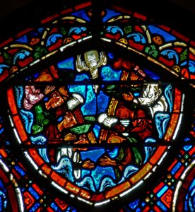 Finestra w4 raffigurante la Pentecoste