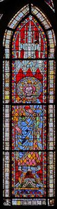Finestra w7 raffigurante Luigi, figlio di Lotario II da French School