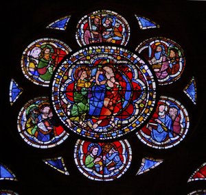 Finestra w9 raffigurante San Tommaso dubbioso