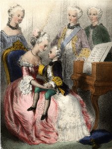 Wolfgang Amadeus Mozart (1756-1791) tra le braccia dell