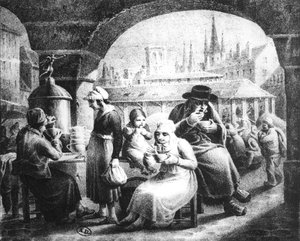 Donna che vende caffè, c. 1820 da French School