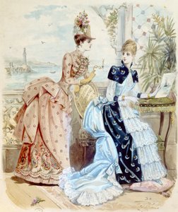 Donne in un resort al mare, 1885 da French School