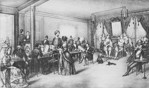 Donne di Algeri in un caffè di Parigi, c.1860 da French School