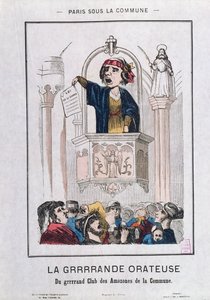 Club delle Donne durante la Comune, 1871 da French School