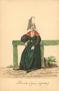 Costume femminile di Pornic, Loire-Inferieure