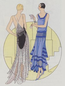 Moda femminile da sera degli anni 