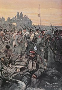 Soldati bulgari feriti durante le campagne balcaniche 1912-13 da French School