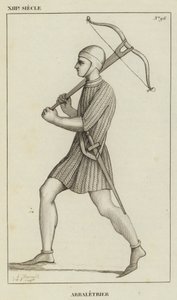 XIII secolo, balestriere da French School