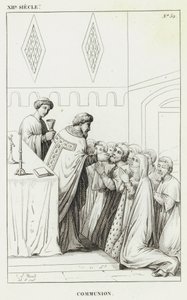 XII Secolo, Comunione (incisione) da French School