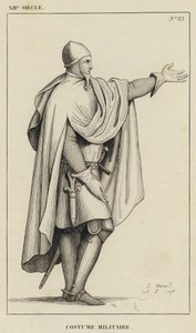 XII secolo, costume militare da French School