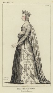 XIV Secolo, Bianca di Navarra, Regina di Francia da French School