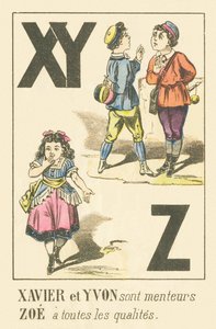 X Y Z: Xavier e Yvon sono bugiardi, Zoe ha tutte le qualità