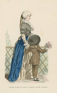 Giovane donna e piccolo ragazzo, XVIII secolo