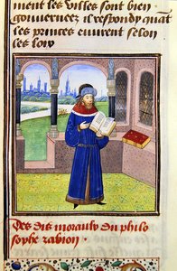 Zabion, da Histoire des Philosophes, fine XV secolo da French School