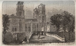 Cattedrale Notre-Dame di Laon (1150-1180), Aisne - incisione in "Histoire de France" di Victor Duruy (1811-1894) - 1882 da French School