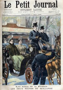 Petit Journal du dimanche 1 maggio 1898: Gli ospiti della Francia: le due regine d