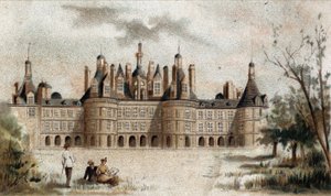 Veduta del castello di Chambord (Loir et Cher)
