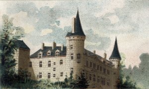 vista del castello di Bazoches (Nievre)