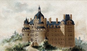 vista del castello di Brissac (Maine et Loire)