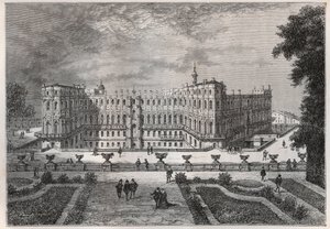 Vista del castello di Saint-Germain (Saint Germain) (Senna e Oise) sotto Enrico IV - incisione da "L