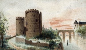 Vista del castello di Cinq Mars (Indre et Loire)