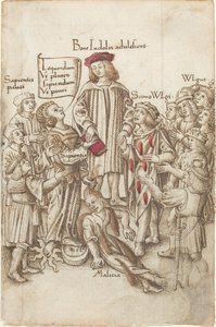 Non Camminare Fuori dalla Strada Pubblica [fol. 35 recto] da French early 16th Century