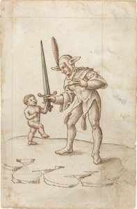 "Allontana la spada affilata" [fol. 44 recto] da French early 16th Century