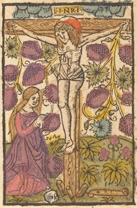 Cristo sulla Croce con una Vite da French or Netherlandish 15th Century