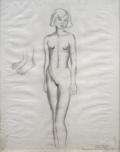 Ritratto nudo di mia cugina Ady Weber da Frida Kahlo