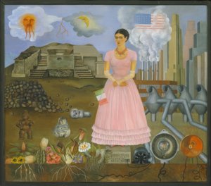 Autoritratto al confine tra Messico e Stati Uniti da Frida Kahlo