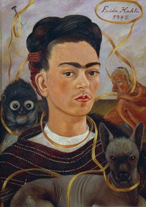 Autoritratto con Changuito da Frida Kahlo