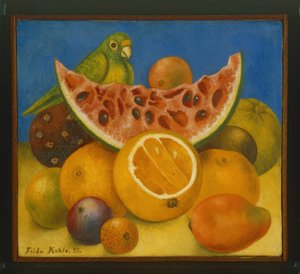 Natura morta con pappagallo da Frida Kahlo