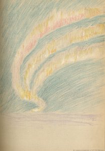 Strisce di aurora boreale, 28 novembre 1893. Schizzo a pastello, 1893 1897 da Fridtjof Nansen
