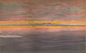 Tramonto al largo della costa nord dell