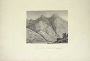 Veduta della Silla de Caracas, disegnata da Marchais, incisa da Bouquet, illustrazione da 