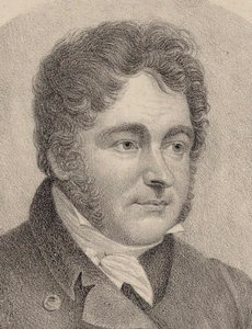 Ritratto del compositore Johann Bernhard Logier 1777-1846 da Friedrich August Fricke