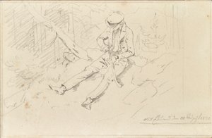 Giovane con berretto da Friedrich August Mathias Gauermann