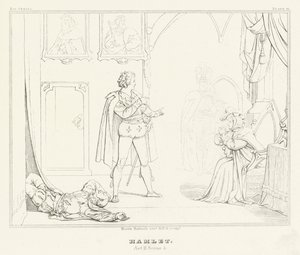 Amleto, Atto III, Scena 4 (incisione)