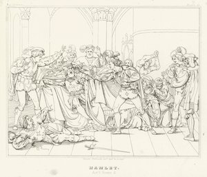 Amleto, Atto V, Scena 2 da Friedrich August Moritz Retzsch