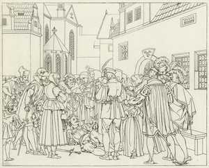 Illustrazione per il Faust di Goethe da Friedrich August Moritz Retzsch