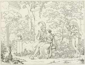 Illustrazione per il Faust di Goethe da Friedrich August Moritz Retzsch
