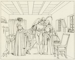 Illustrazione per il Faust di Goethe da Friedrich August Moritz Retzsch