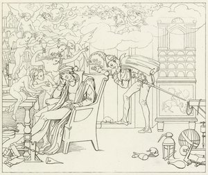 Illustrazione per il Faust di Goethe da Friedrich August Moritz Retzsch