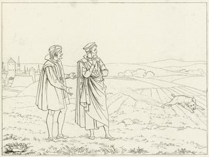 Illustrazione per il Faust di Goethe da Friedrich August Moritz Retzsch